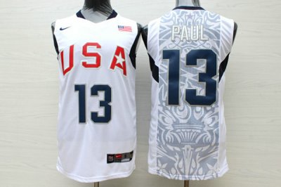 Nike USA Olympic Basketball Team Chris Paul 13 Jersey White